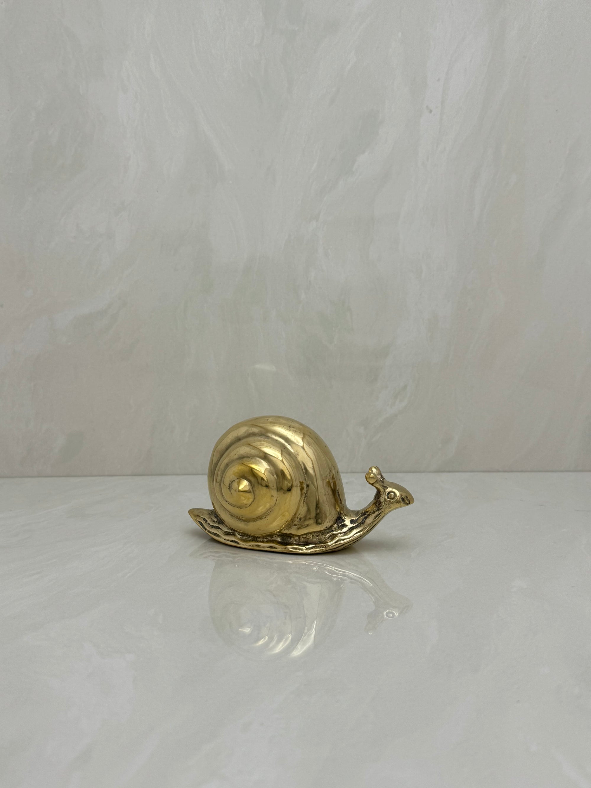 Vintage Brass Snail-5 inches Long