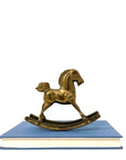 Vintage Brass Rocking Horse Figurine