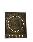 Vintage Brass Sun Calendar-Date Marker with Two Pegs