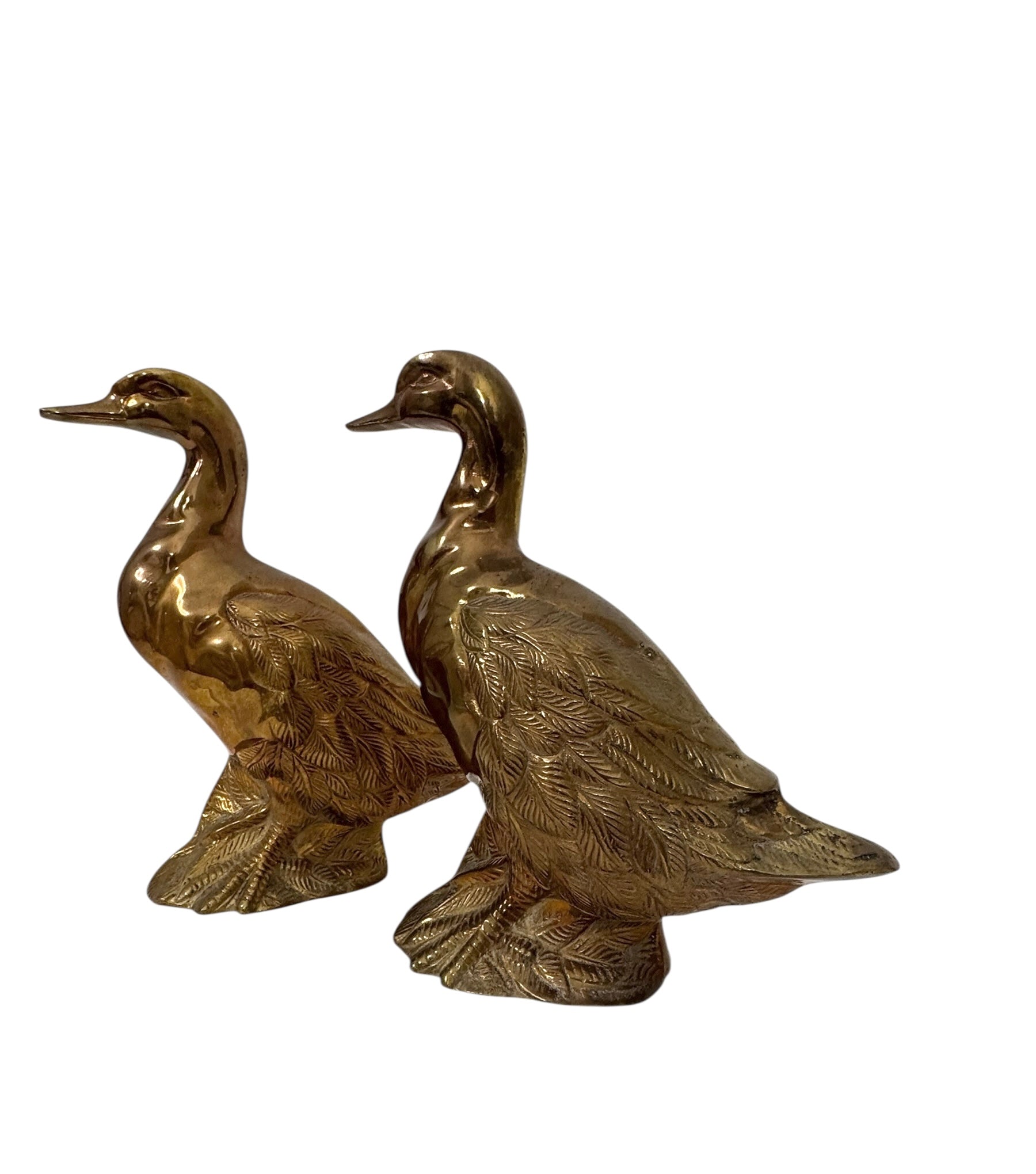 Vintage Brass Ducks