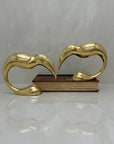 Vintage Brass Toucan Bookends- A Pair