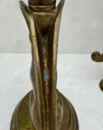 Vintage Brass Winged Sphinx Candleholders-A Pair