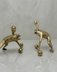 Vintage Brass Workout Frogs-A Pair