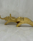 Vintage Brass Elephants- A Pair