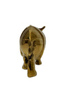 vintage brass rhinoceros