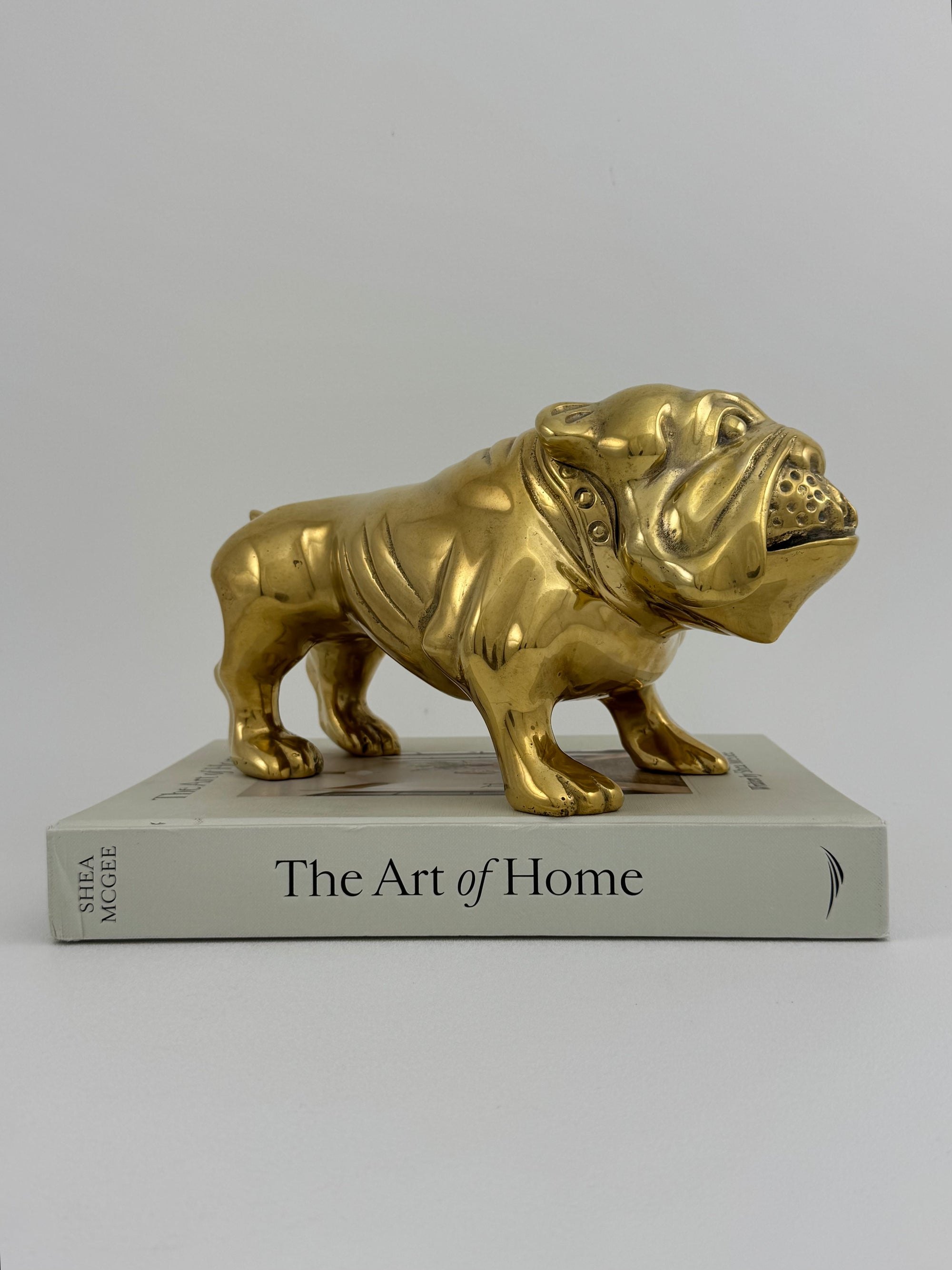 Large Vintage Brass Bulldog 11.5 pounds