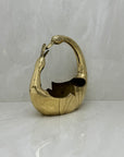 A Vintage Brass Bird Basket/Planter Or Cachepot- By Penco Industries