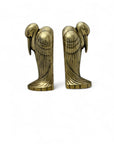 Tall Vintage Brass Pelican Bookends-A Pair