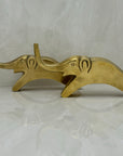 Vintage Brass Elephants- A Pair