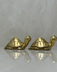 Vintage Brass Turtle Pals- A Pair