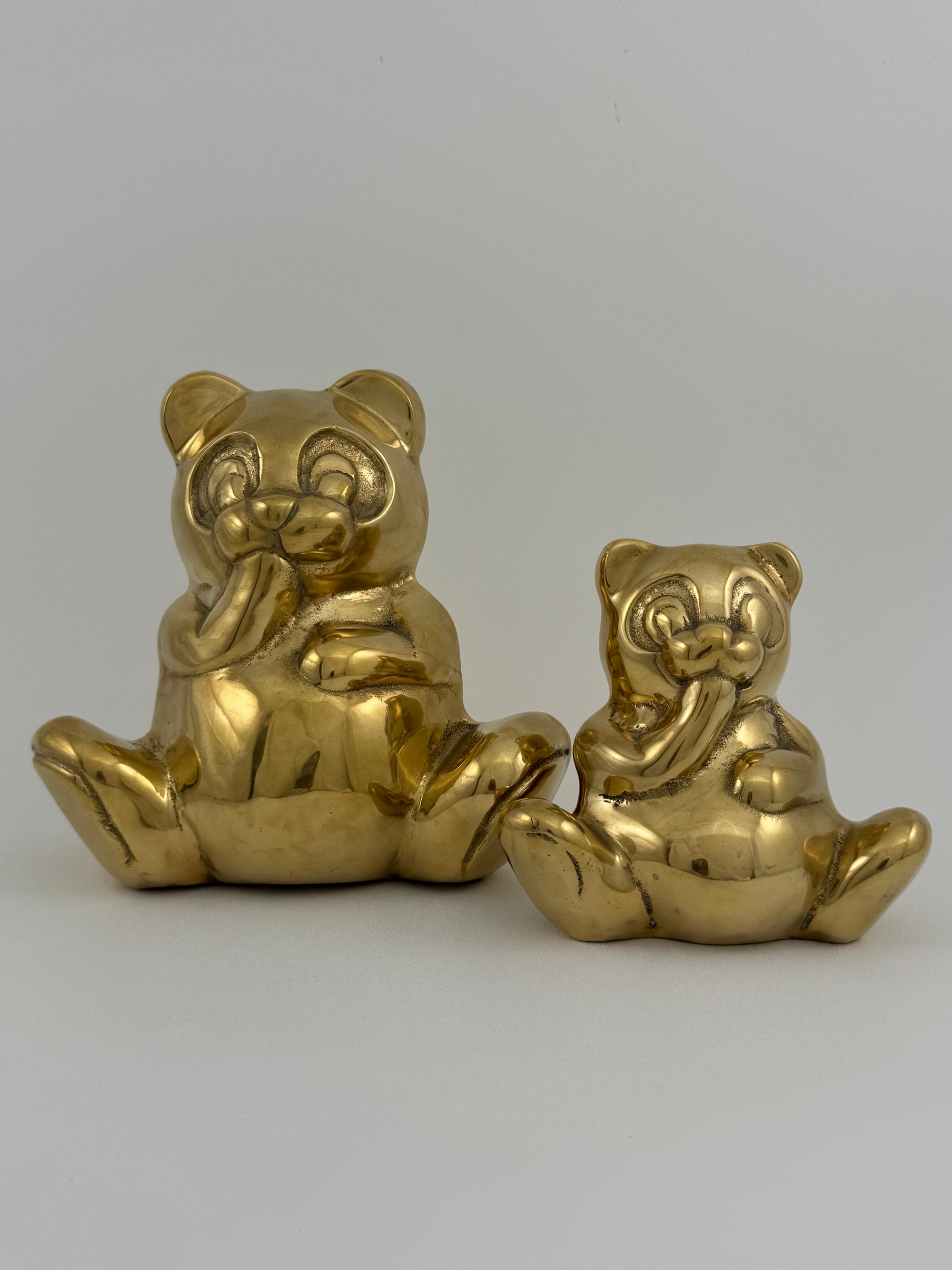 Vintage Brass Bears- A Pair