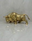 Vintage Brass Charging Bull