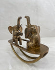 Vintage Brass Elephants on Teeter Totter