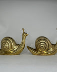 Vintage Brass Snails-A Pair