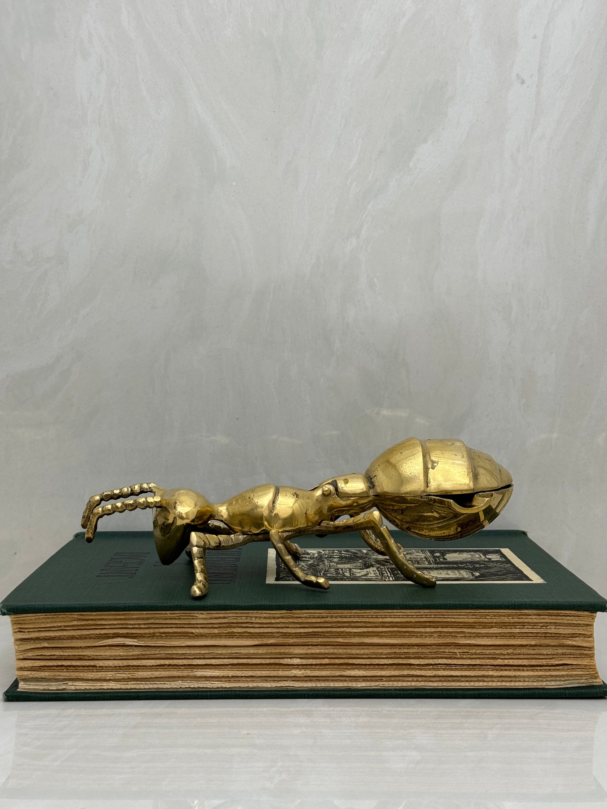 Vintage Brass Retro Ant AshTray