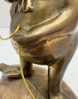 Vintage Brass Frog with Microphone