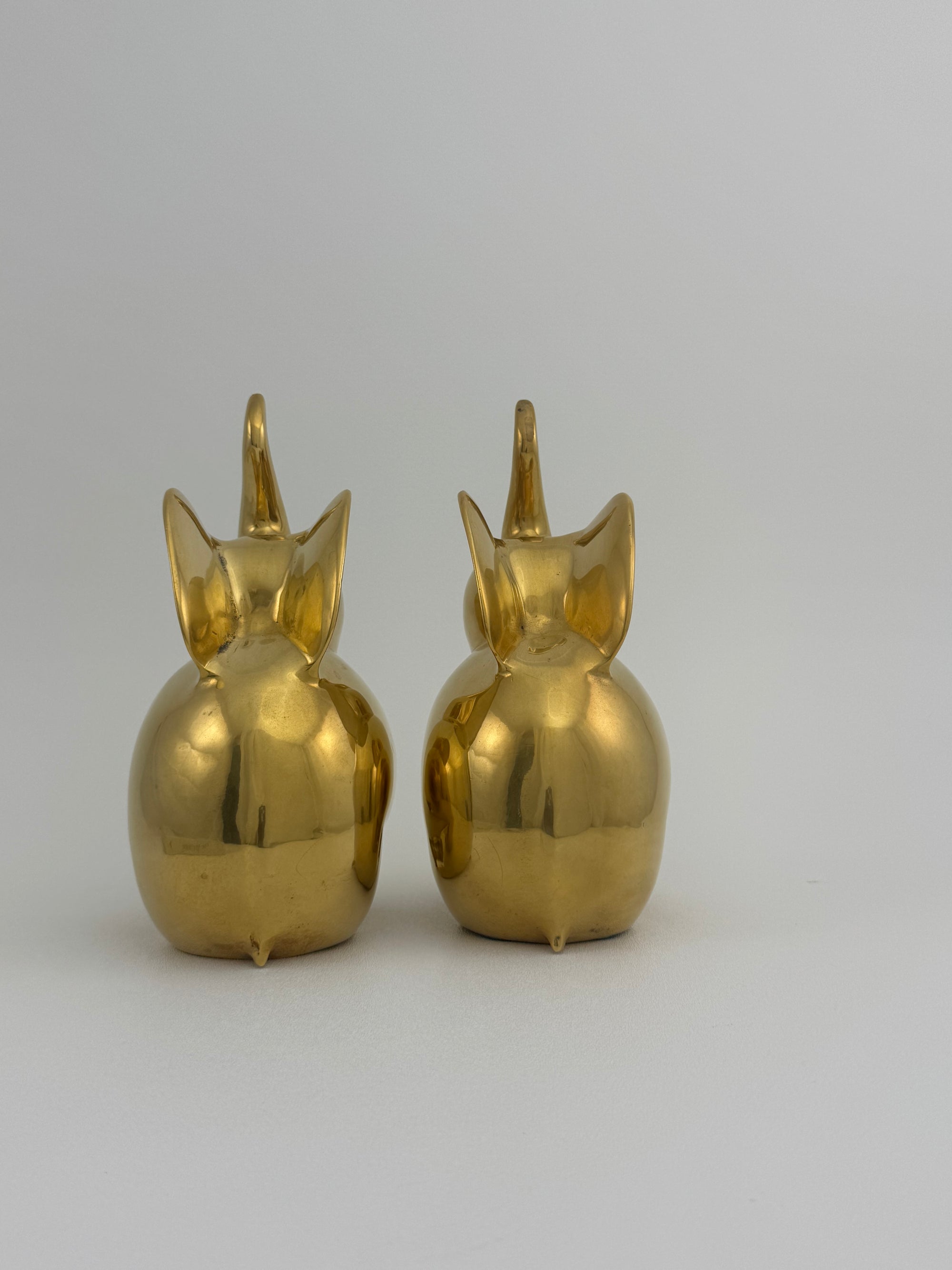 Vintage Brass Elephants-A Pair