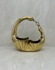 A Vintage Brass Bird Basket/Planter Or Cachepot- By Penco Industries