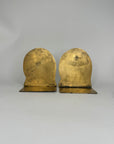 Mid-Century Modern Brass Hippo Bookends