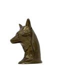 Vintage Brass Wolf Coin/Wish Bank