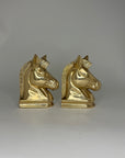 Vintage Brass Horsehead Figurines/Bookends