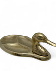 Vintage Brass Duck Dresser Tray