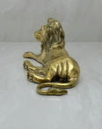 Highly Detailed Vintage Brass Lion