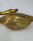 Vintage Brass Swan Trinket Dish- XL