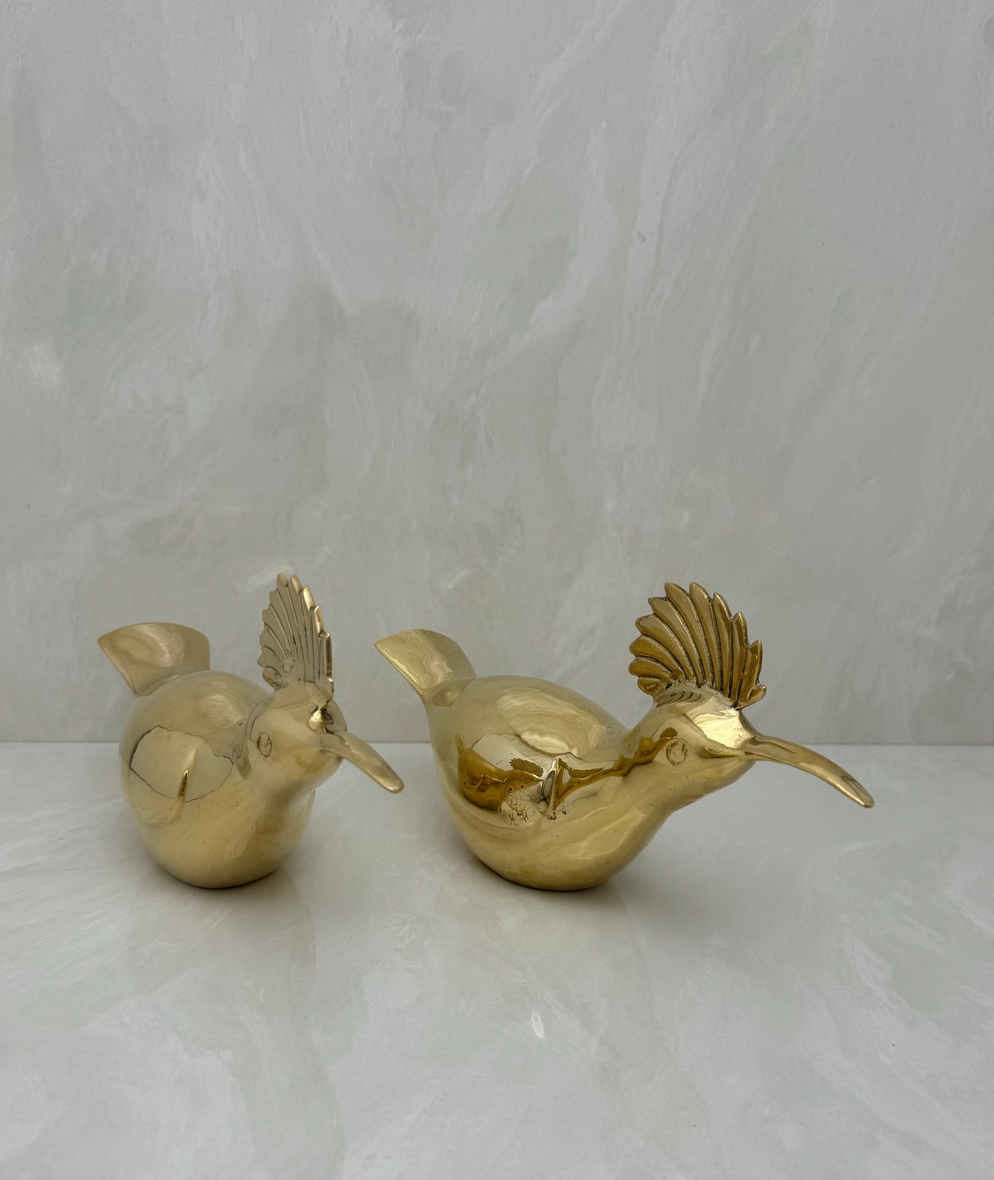 Vintage brass Birds-A Pair