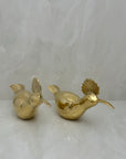 Vintage brass Birds-A Pair