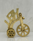 Vintage Brass "Hell on Wheels" Bicycle