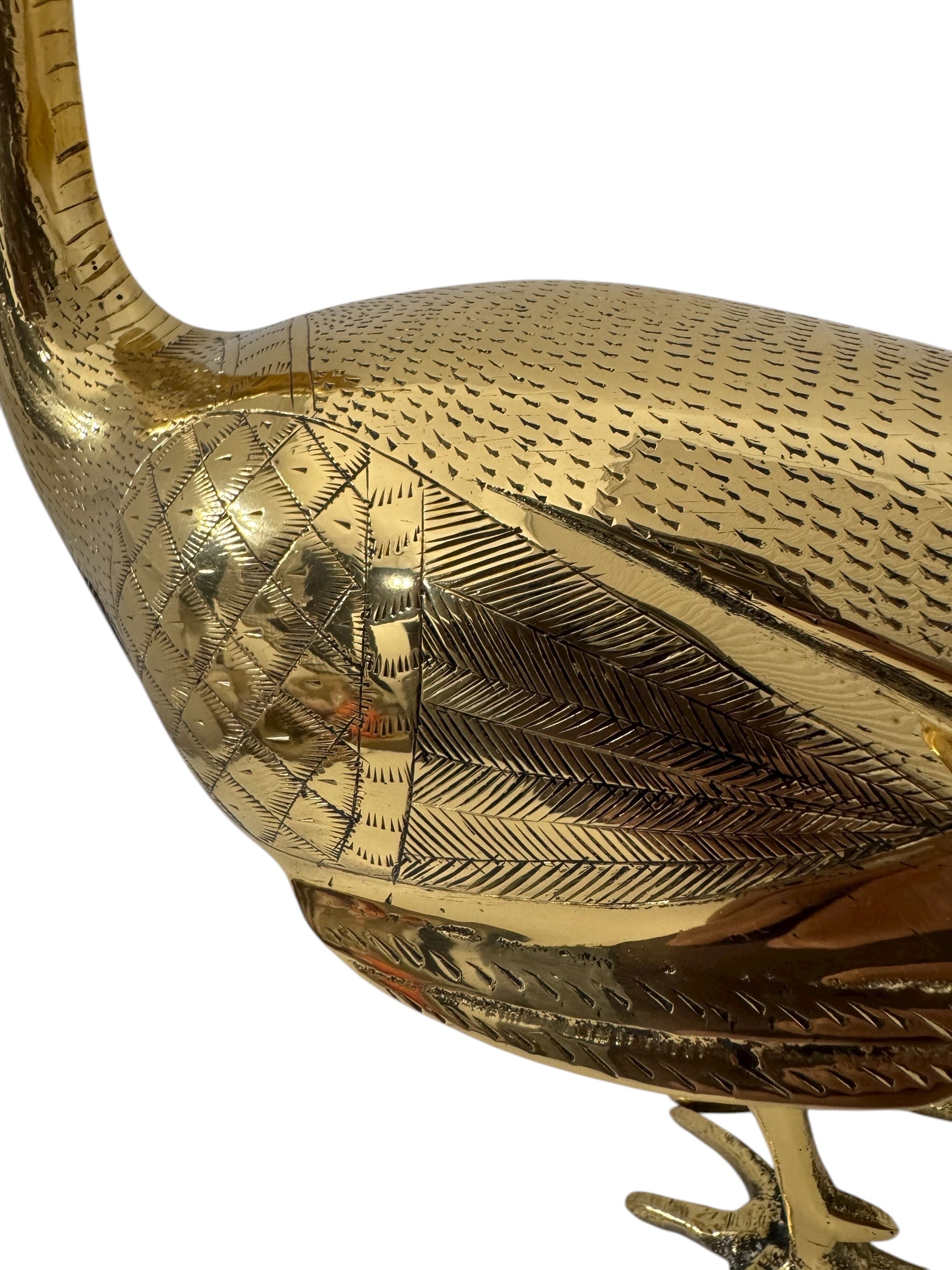 Vintage Brass Peacocks