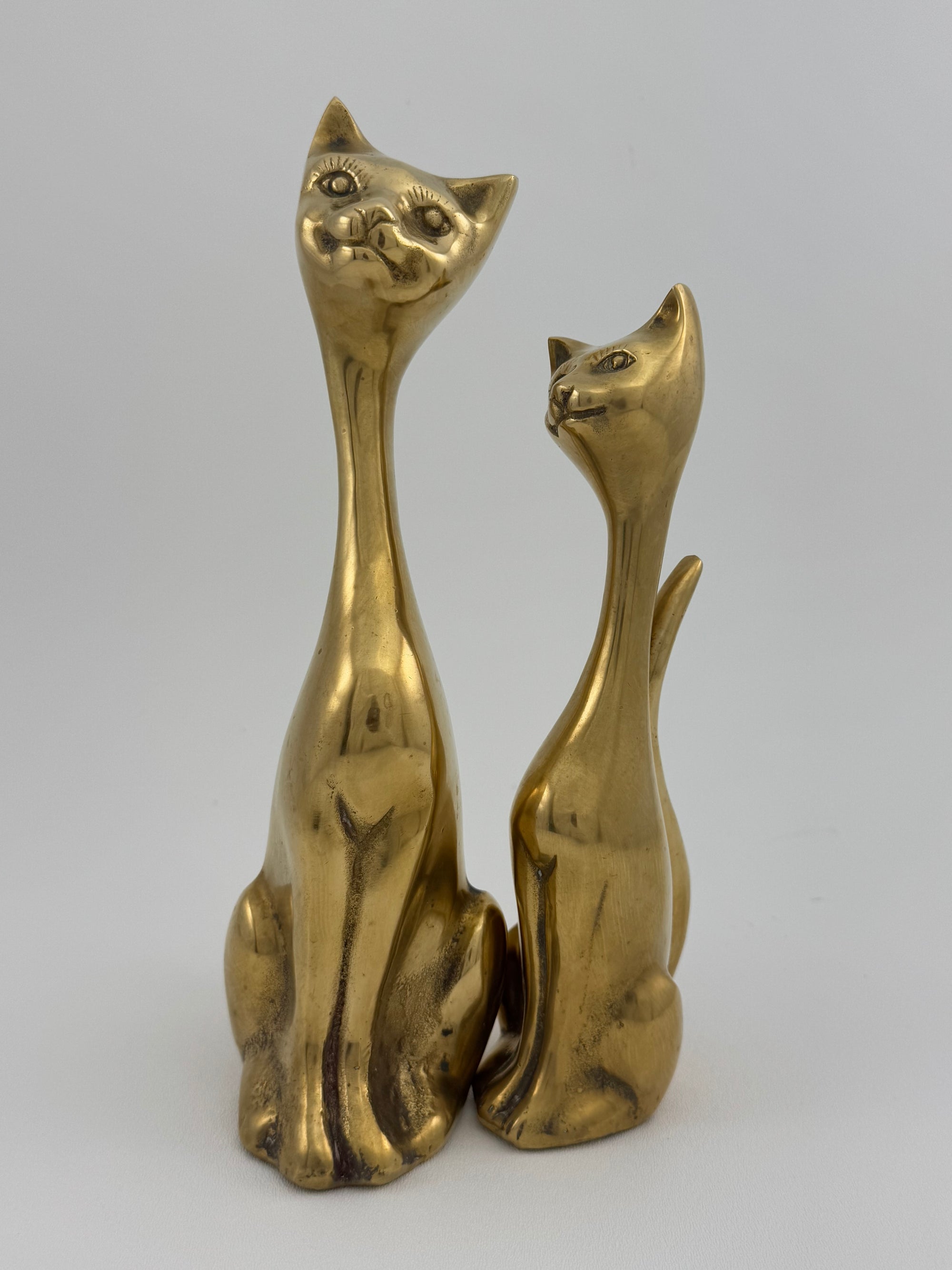 Vintage Bronze Cats-A Pair