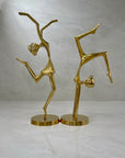 Vintage Brass Gymnasts- A Pair