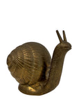 Vintage Brass Snail Figurine