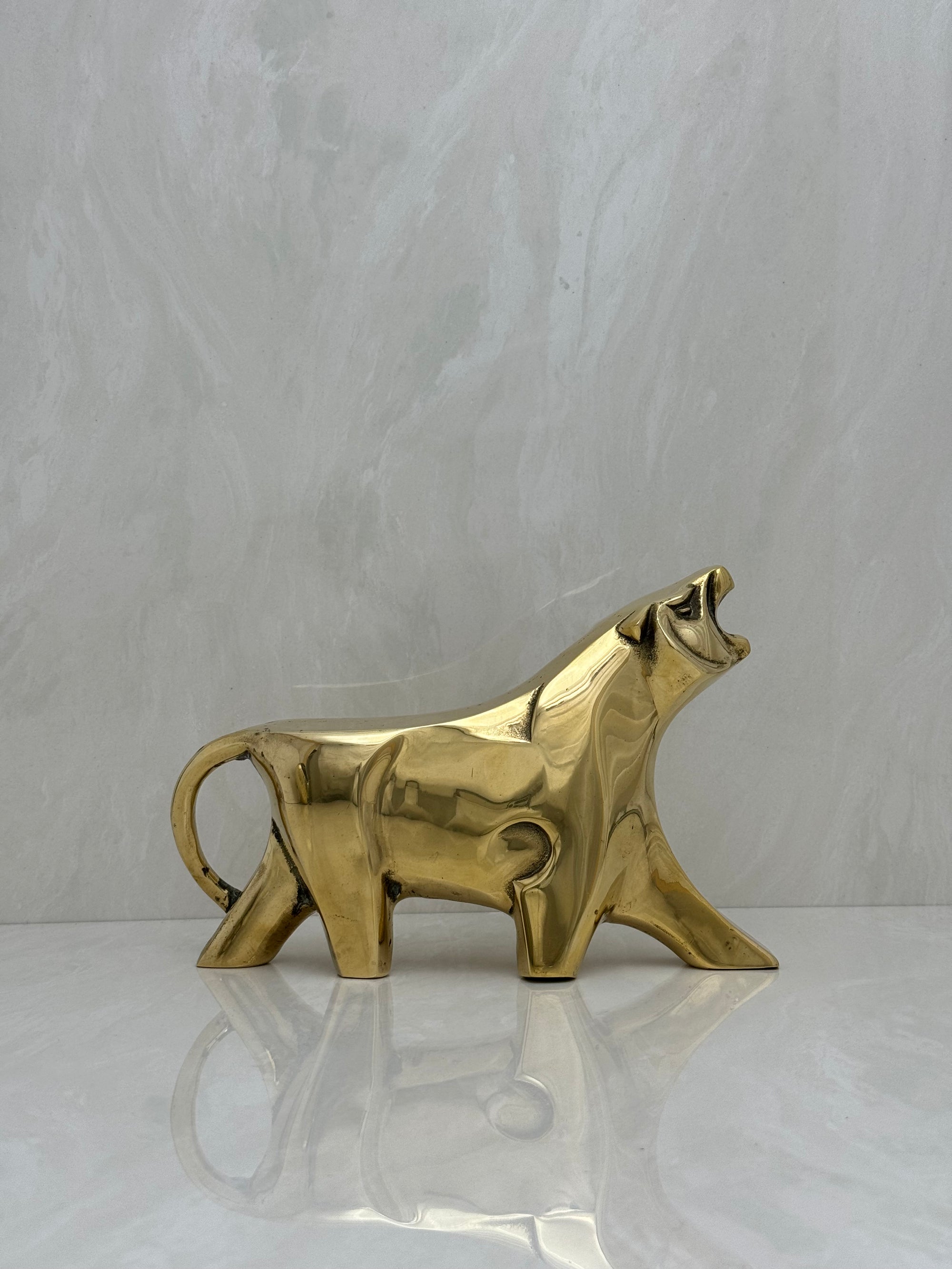 Vintage Brass Tiger