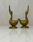 Vintage Brass Goose Bookends-A Pair by Andrea by Sadek