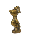 Vintage Brass Dog Figurine – Dapper Canine Gentleman Sculpture