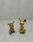 Vintage Brass Mice-A Pair