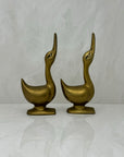 Vintage Brass Goose Bookends-A Pair by Andrea by Sadek