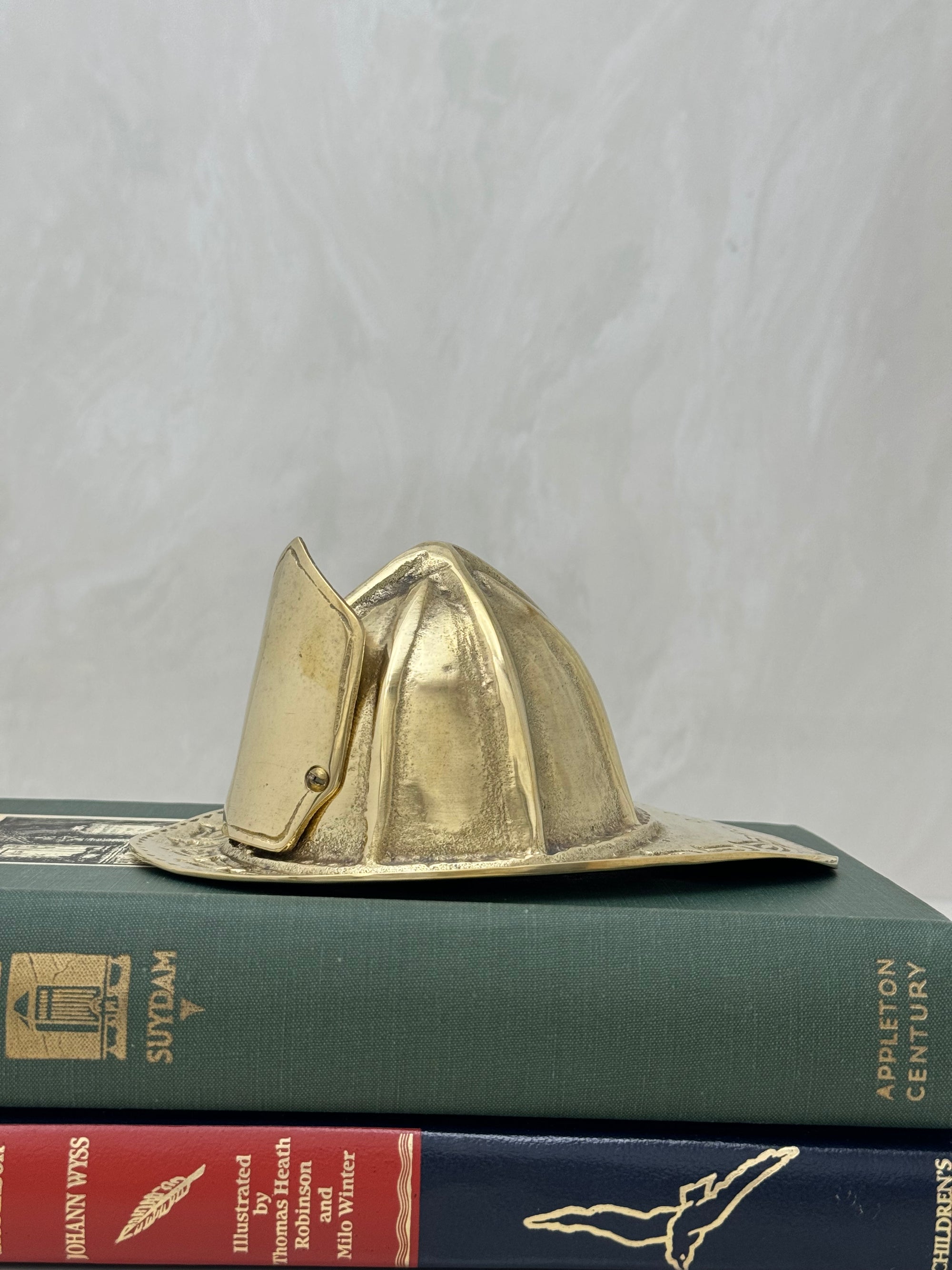 Vintage Brass Fireman’s Hat-A Figurine