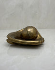 Vintage Brass Baseball Glove and Ball-A Two Piece Set