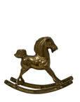 Vintage Brass Rocking Horse Figurine