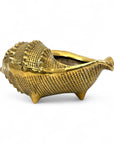 Vintage Brass Conch Shell Dish/Planter