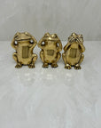 Vintage Morality Frogs Hear, Speak, See No Evil- A Set of Three