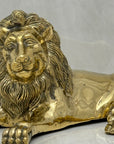 Highly Detailed Vintage Brass Lion