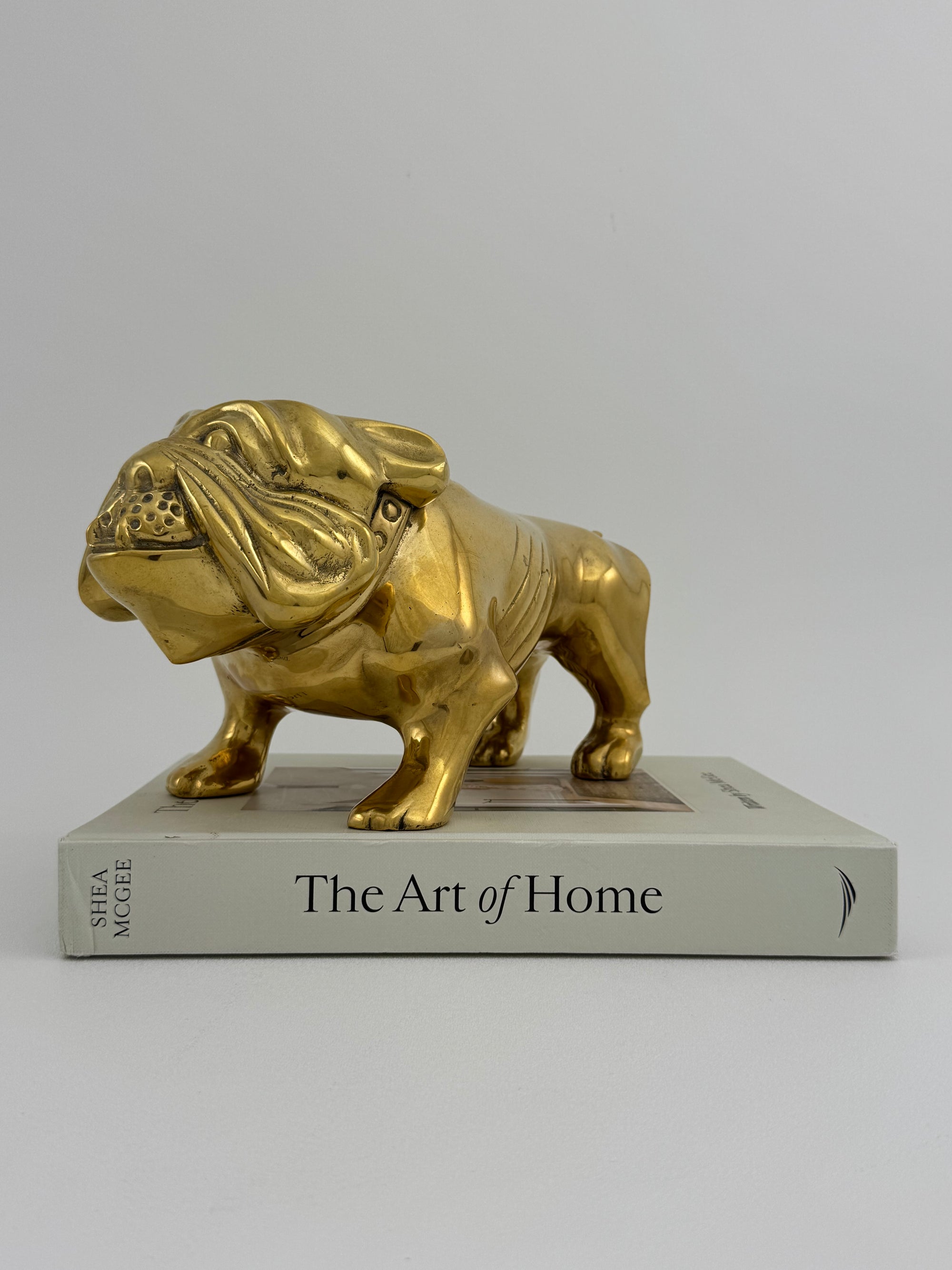 Large Vintage Brass Bulldog 11.5 pounds