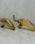 Vintage Brass Elephants- A Pair