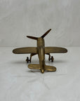 Small Vintage Brass Airplane