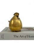 Vintage Brass Hen Lidded Container